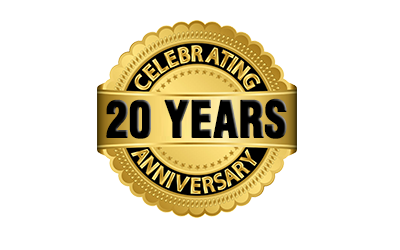 We are celebrating our 20th Anniversary